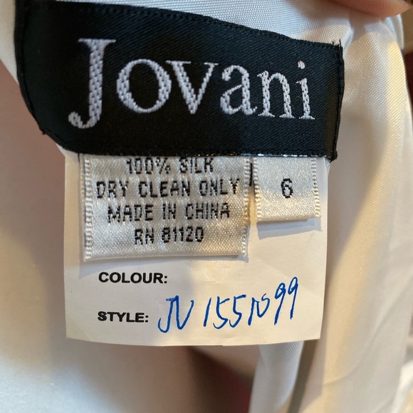 Jovani One Shoulder Floral Gown - Picture 9 of 9